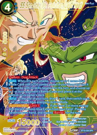 SS Son Goku Vs. Paikuhan, Dead Heat (SPR) (BT18-038) - Dawn of the ZLegends Foil