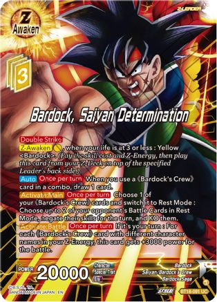 Bardock, Saiyan Determination (BT18-091) - Dawn of the ZLegends