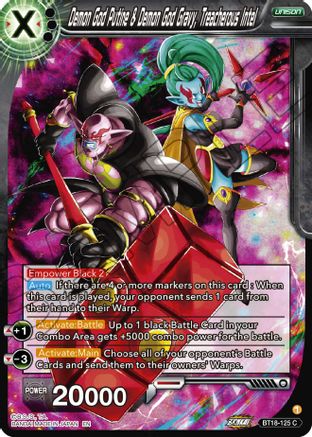 Demon God Putine & Demon God Gravy, Treacherous Intel (BT18-125) - Dawn of the ZLegends