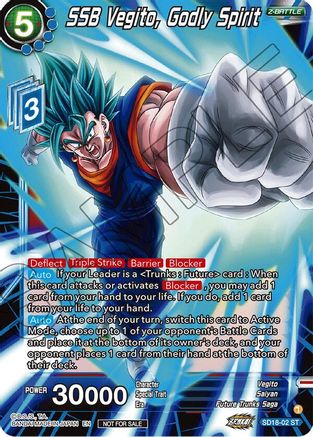 SSB Vegito, Godly Spirit (ZENKAI Celebration Pack) (SD18-02) - Promotion Cards Foil