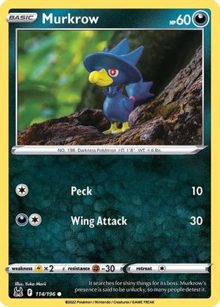 Murkrow 114/196 SWSH11 Lost Origin - Common