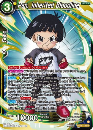 Pan, Inherited Bloodline (BT18-113) - Dawn of the ZLegends Foil