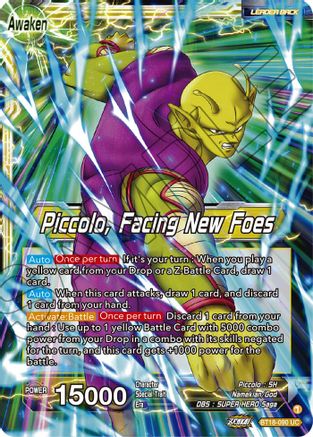 Piccolo // Piccolo, Facing New Foes (BT18-090) - Dawn of the ZLegends