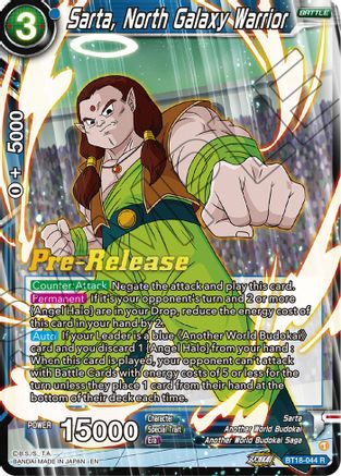 Sarta, North Galaxy Warrior (BT18-044) - Dawn of the ZLegends PreRelease Cards