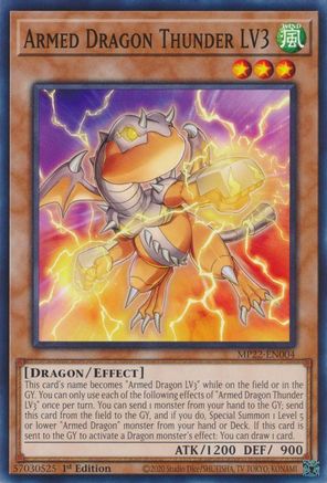 Armed Dragon Thunder LV3 (MP22-EN004) - 2022 Tin of the Pharaoh's Gods 1st Edition