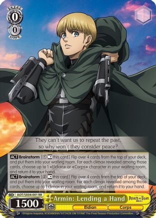 Armin: Lending a Hand (AOT/SX04-001 RR) - Attack On Titan: Final Season