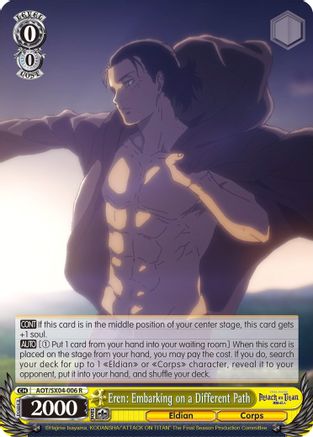 Eren: Embarking on a Different Path (AOT/SX04-006 R) - Attack On Titan: Final Season