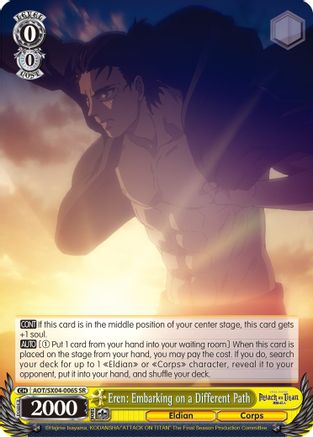 Eren: Embarking on a Different Path (SR) (AOT/SX04-006S SR) - Attack On Titan: Final Season