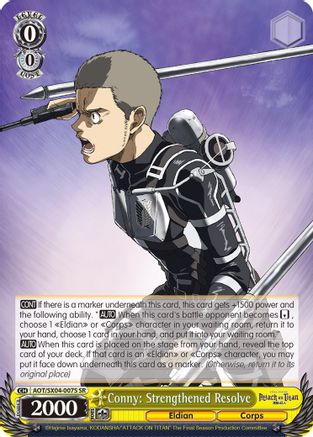 Conny: Strengthened Resolve (SR) (AOT/SX04-007S SR) - Attack On Titan: Final Season