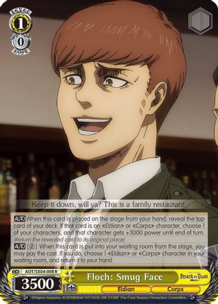 Floch: Smug Face (AOT/SX04-008 R) - Attack On Titan: Final Season