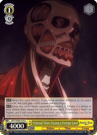 Colossal Titan: Facing a Foreign Land (AOT/SX04-010 U) - Attack On Titan: Final Season