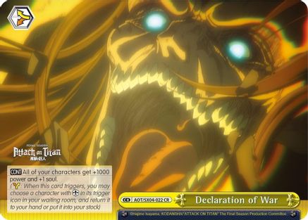 Declaration of War (AOT/SX04-022 CR) - Attack On Titan: Final Season