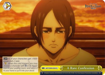 A Rare Confession (AOT/SX04-024 CC) - Attack On Titan: Final Season