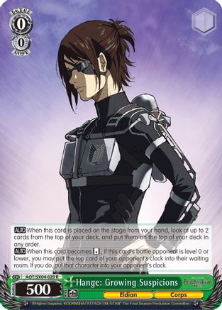 Hange: Growing Suspicions (AOT/SX04-029 R) - Attack On Titan: Final Season