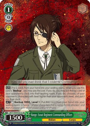 Hange: Scout Regiment Commanding Officer (SR) (AOT/SX04-031S SR) - Attack On Titan: Final Season