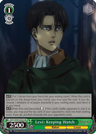 Levi: Keeping Watch (SR) (AOT/SX04-032S SR) - Attack On Titan: Final Season