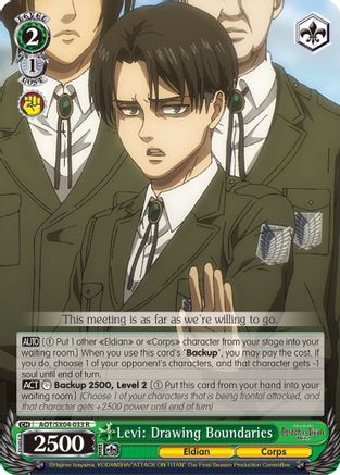 Levi: Drawing Boundaries (AOT/SX04-033 R) - Attack On Titan: Final Season