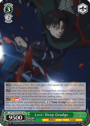 Levi: Deep Grudge (SR) (AOT/SX04-034S SR) - Attack On Titan: Final Season