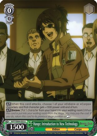 Hange: Introduction to New Technology (AOT/SX04-035 U) - Attack On Titan: Final Season