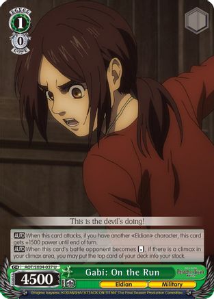 Gabi: On the Run (AOT/SX04-037 U) - Attack On Titan: Final Season