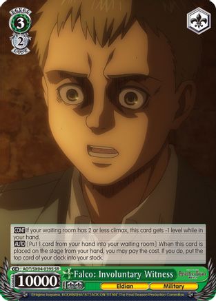 Falco: Involuntary Witness (SR) (AOT/SX04-039S SR) - Attack On Titan: Final Season