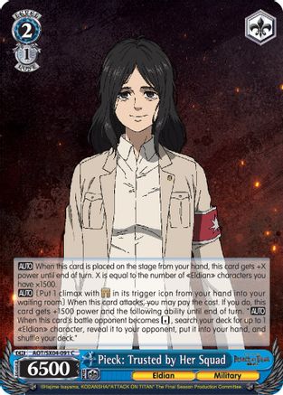 Pieck: Trusted by Her Squad (AOT/SX04-091 C) - Attack On Titan: Final Season
