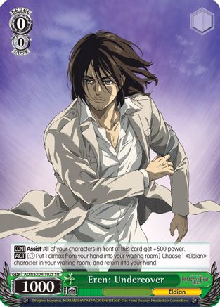 Eren: Undercover (SR) (AOT/SX04-T02S SR) - Attack On Titan: Final Season