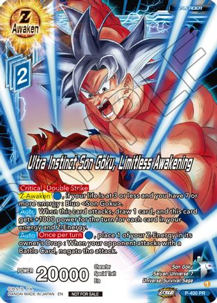 Ultra Instinct Son Goku, Limitless Awakening (P-400) - Promotion Cards Foil