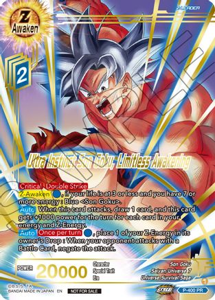 Ultra Instinct Son Goku, Limitless Awakening (Gold-Stamped) (P-400) - Promotion Cards Foil