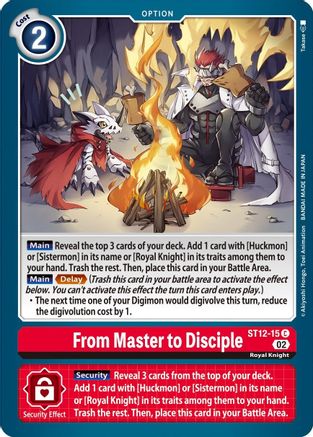 From Master to Disciple (ST12-15) - Starter Deck 12: Jesmon