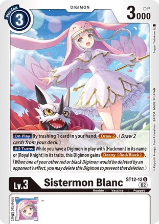 Sistermon Blanc (ST12-12) - Starter Deck 12: Jesmon