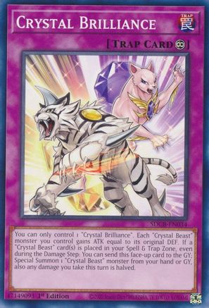 Crystal Brilliance (SDCB-EN034) - Structure Deck: Legend of the Crystal Beasts 1st Edition