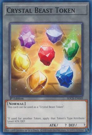Crystal Beast Token (SDCB-EN049) - Structure Deck: Legend of the Crystal Beasts 1st Edition