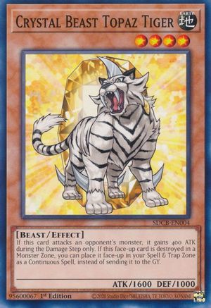 Crystal Beast Topaz Tiger (SDCB-EN004) - Structure Deck: Legend of the Crystal Beasts 1st Edition