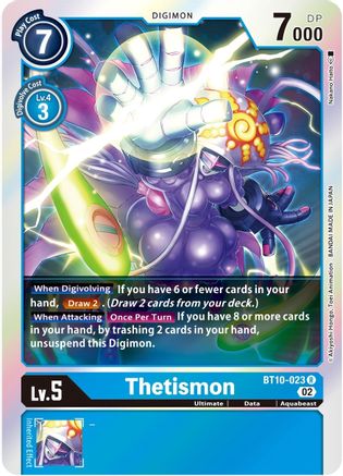 Thetismon (BT10-023) - Xros Encounter Foil