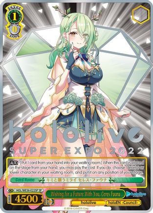 Wishing for a Future With You, Ceres Fauna (SP) (HOL/WE36-E22SP SP) - hololive production Premium Booster
