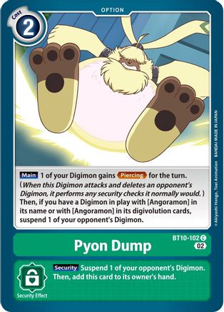 Pyon Dump (BT10-102) - Xros Encounter