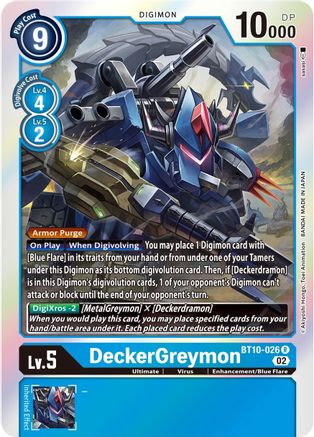 DeckerGreymon (BT10-026) - Xros Encounter Foil