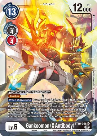 Gankoomon (X Antibody) (BT10-068) - Xros Encounter Foil