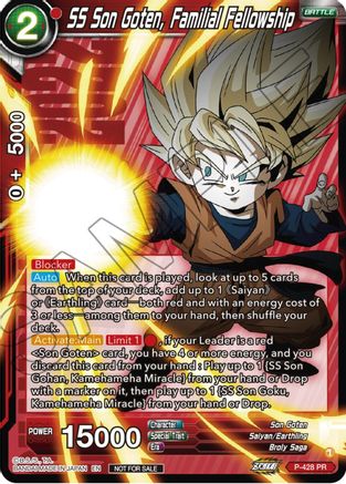 SS Son Goten, Familial Fellowship (P-428) - Promotion Cards