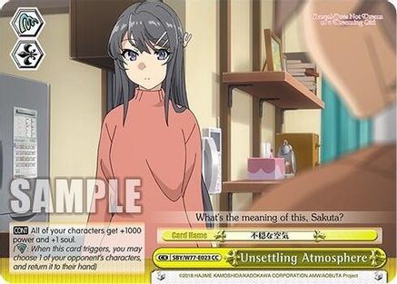 Unsettling Atmosphere (SBY/W77-E023 CC) - Rascal Does Not Dream of a Dreaming Girl