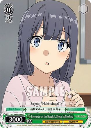 Encounter at the Hospital, Shoko Makinohara (SBY/W77-E040 C) - Rascal Does Not Dream of a Dreaming Girl