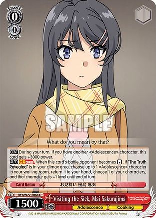 Visiting the Sick, Mai Sakurajima (SBY/W77-E064 C) - Rascal Does Not Dream of a Dreaming Girl