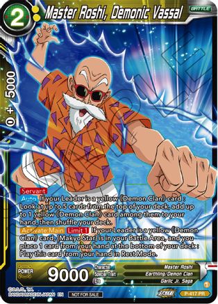 Master Roshi, Demonic Vassal (Zenkai Series Tournament Pack Vol.1) (P-417) - Tournament Promotion Cards