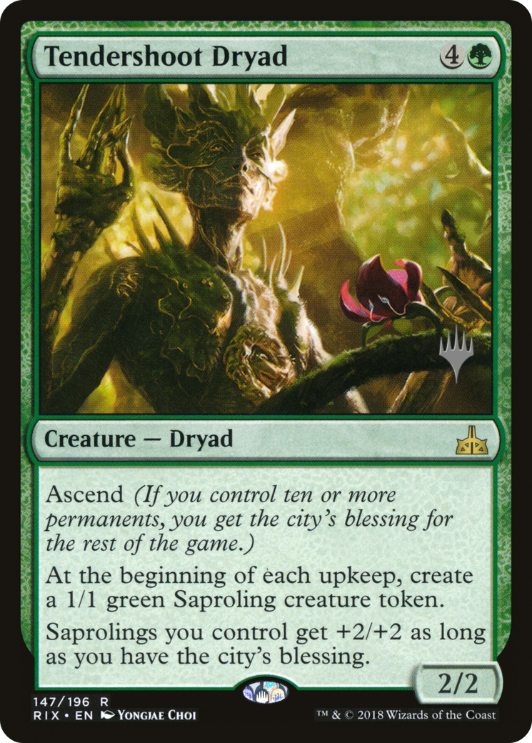 Tendershoot Dryad (PPM20-147) - Rivals of Ixalan Promos Foil