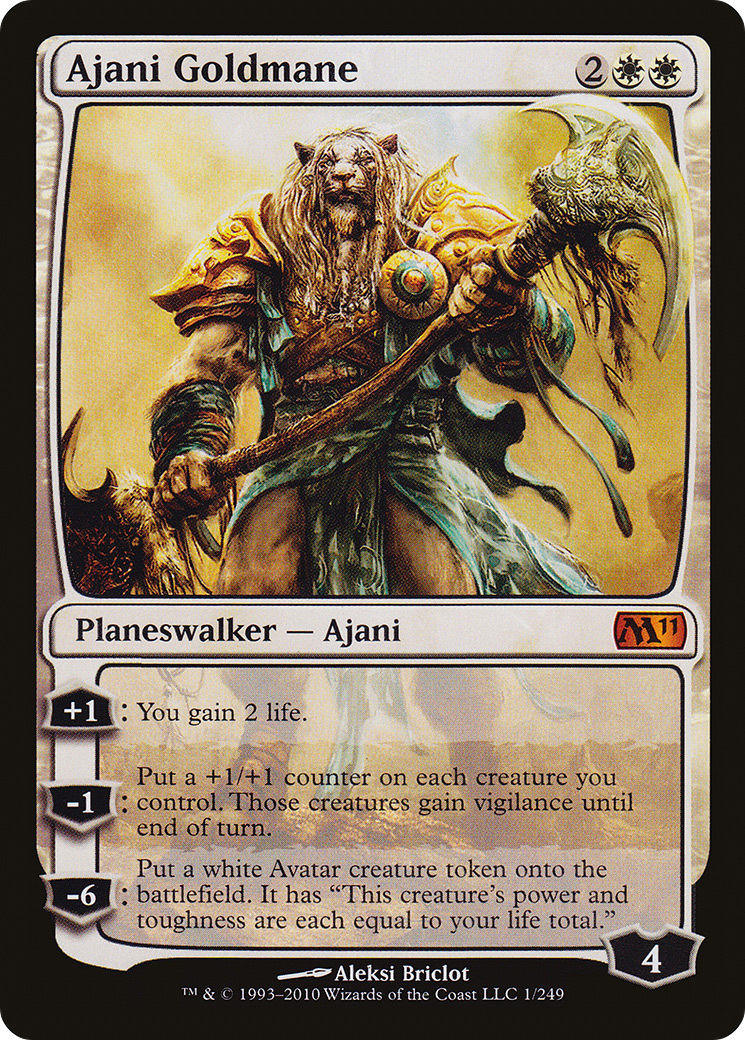 Ajani Goldmane (M11-001) - Magic 2011