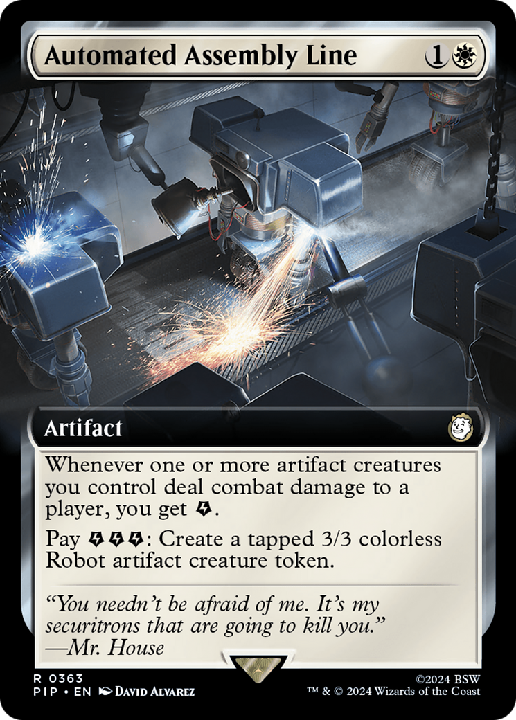 Automated Assembly Line (Extended Art) (PIP-363) - Fallout: (Extended Art) Foil