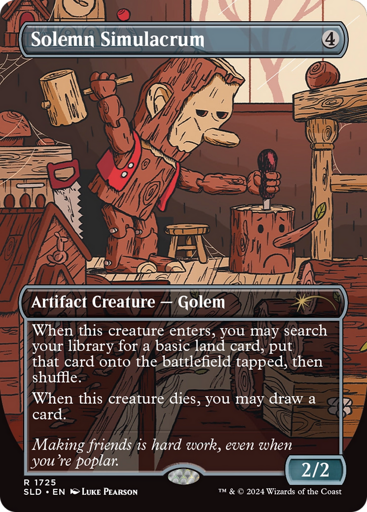 Solemn Simulacrum (SLD-1725) - Secret Lair Drop (Borderless)