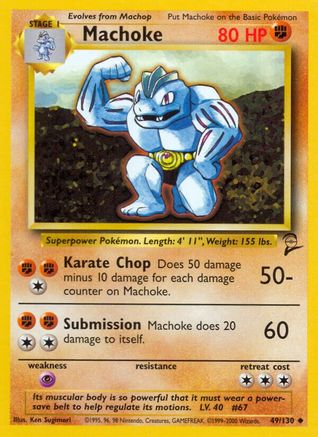Machoke 049/130 Base Set 2 - Uncommon