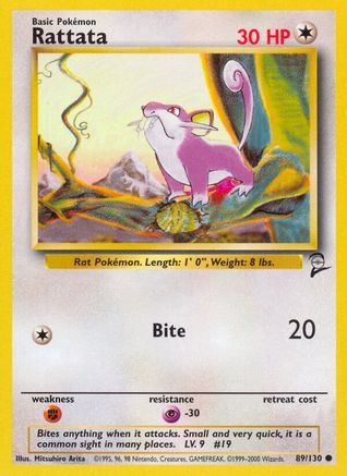 Rattata 089/130 Base Set 2 - Common